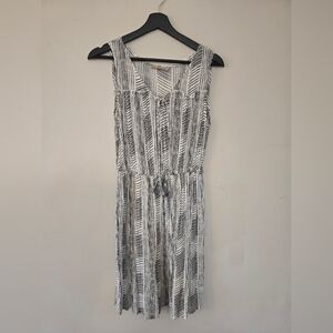 Joan Vass Striped Sleeveless Dress